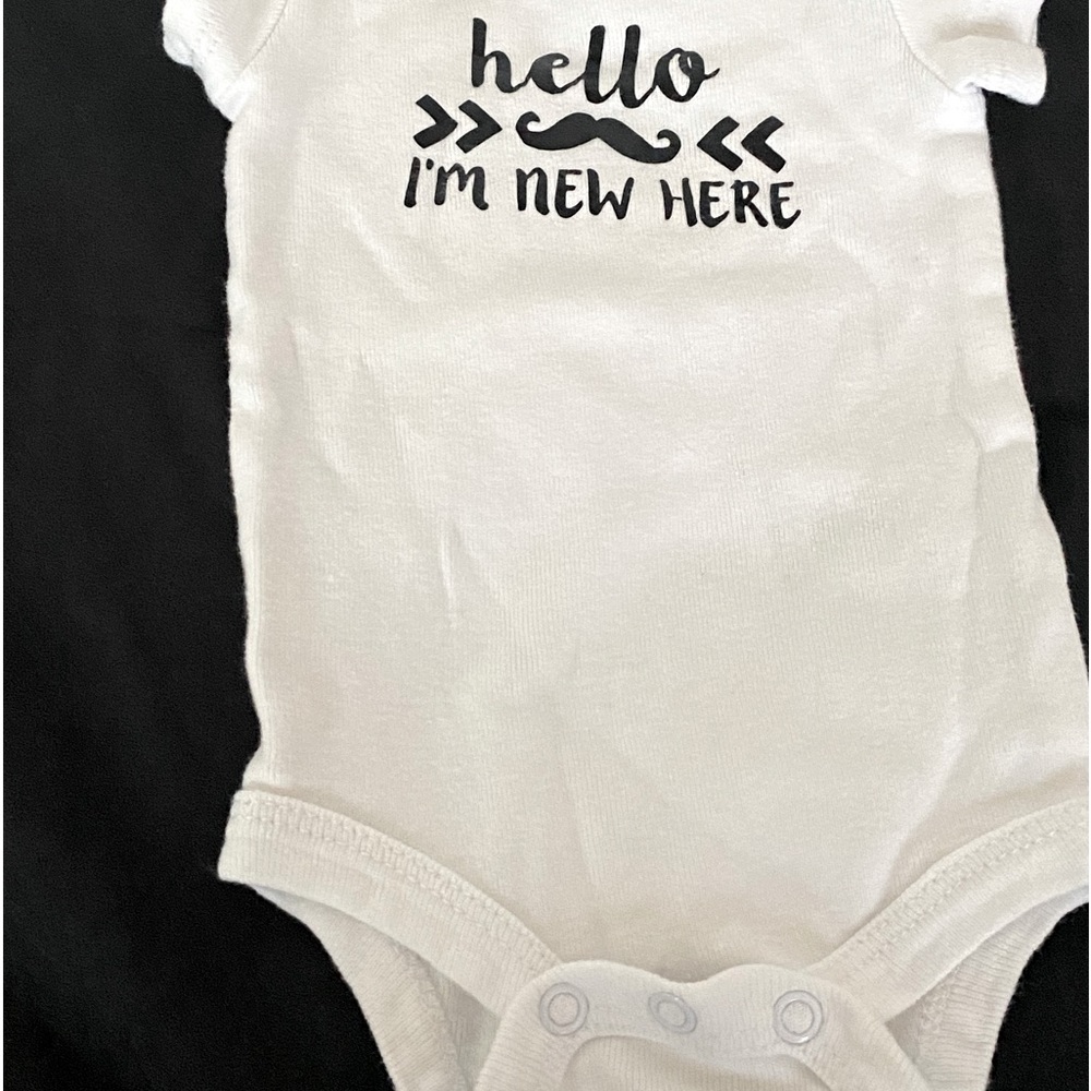 FEELING SPUNKY THEN THIS FUNNY NEWBORN SHORT SLEEVE ONESIE & SOCKS ARE FOR YOU! - Picture 3 of 3